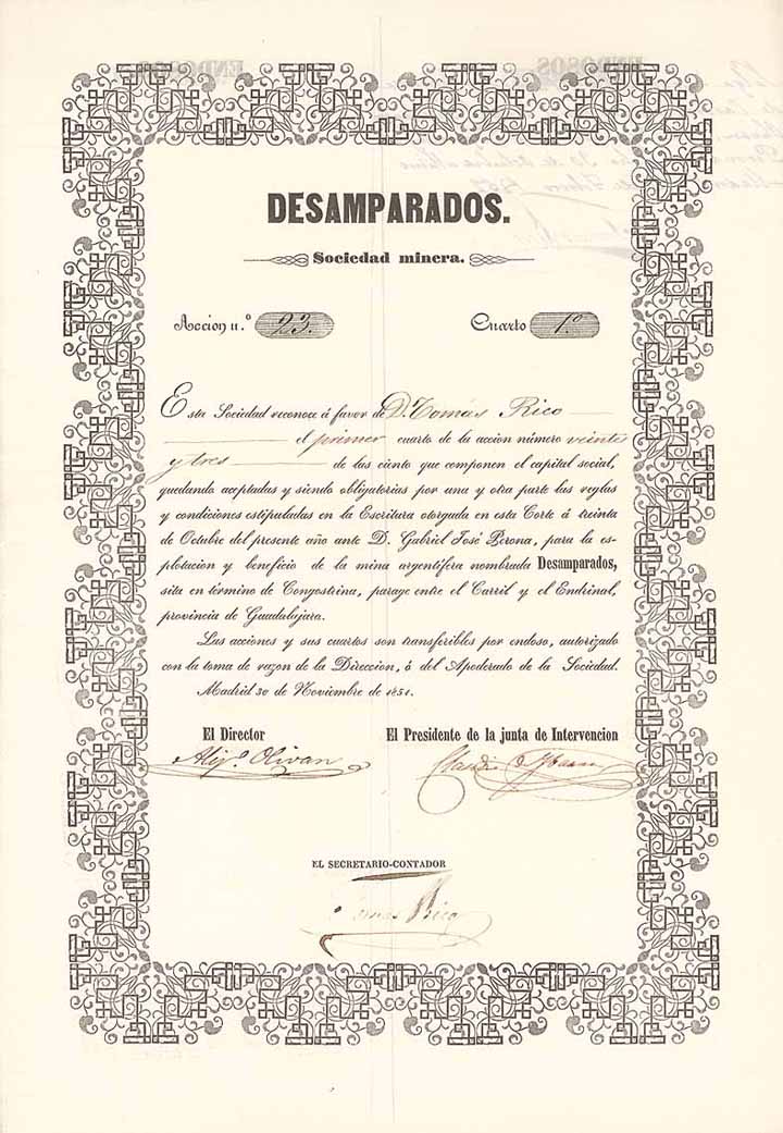 Desamparados Sociedad Minera