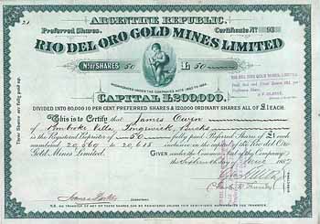 Rio del Oro Gold Mines Ltd.