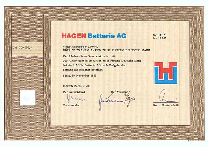 HAGEN Batterie AG