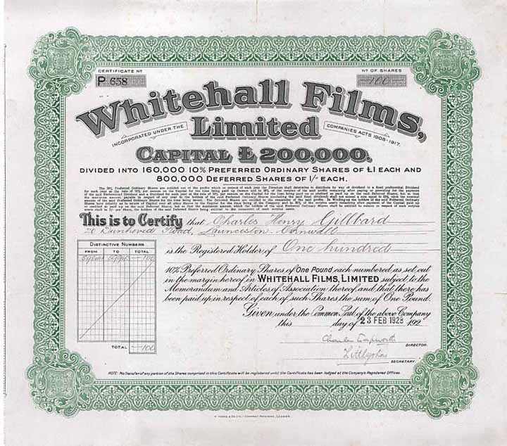 Whitehall Films, Ltd.