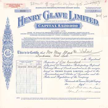 Henry Glave Ltd.
