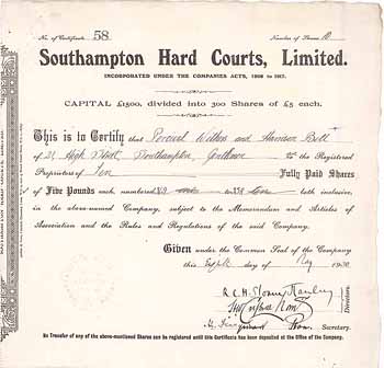 Southampton Hard Courts Ltd.