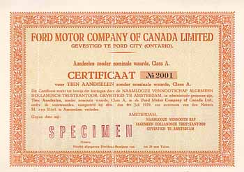 Ford Motor Company of Canada, Ltd.