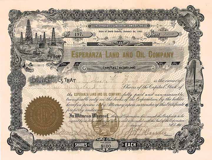 Esperanza Land and Oil Co.