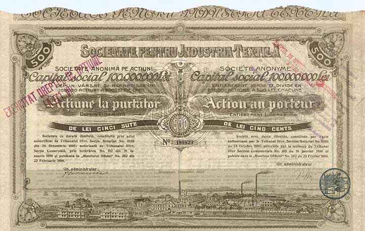 Soc. pentru Industria Textila S.A.