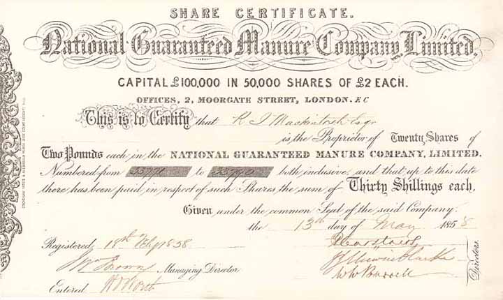 National Guaranteed Manure Co. Ltd.