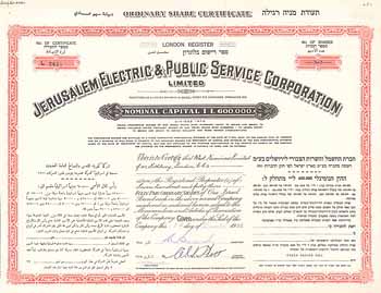 Jerusalem Electric & Public Service Corp.
