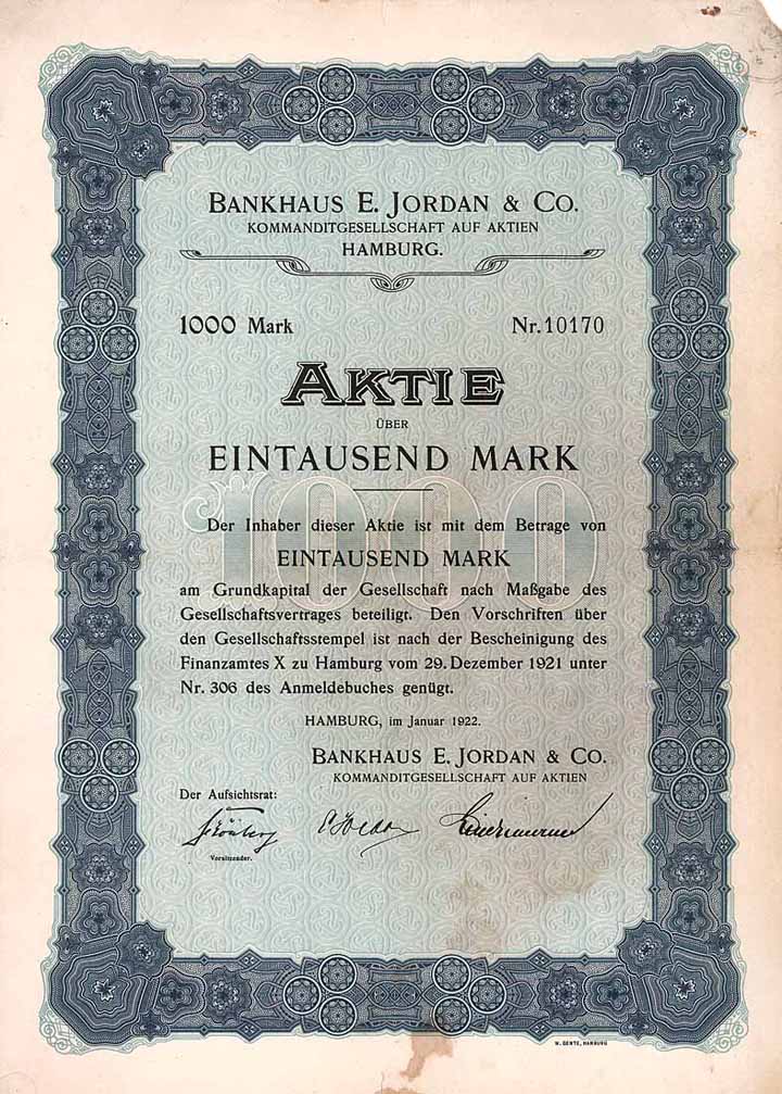 Bankhaus E. Jordan & Co. KGaA