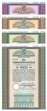 Bayerische Handelsbank (4 Stücke)