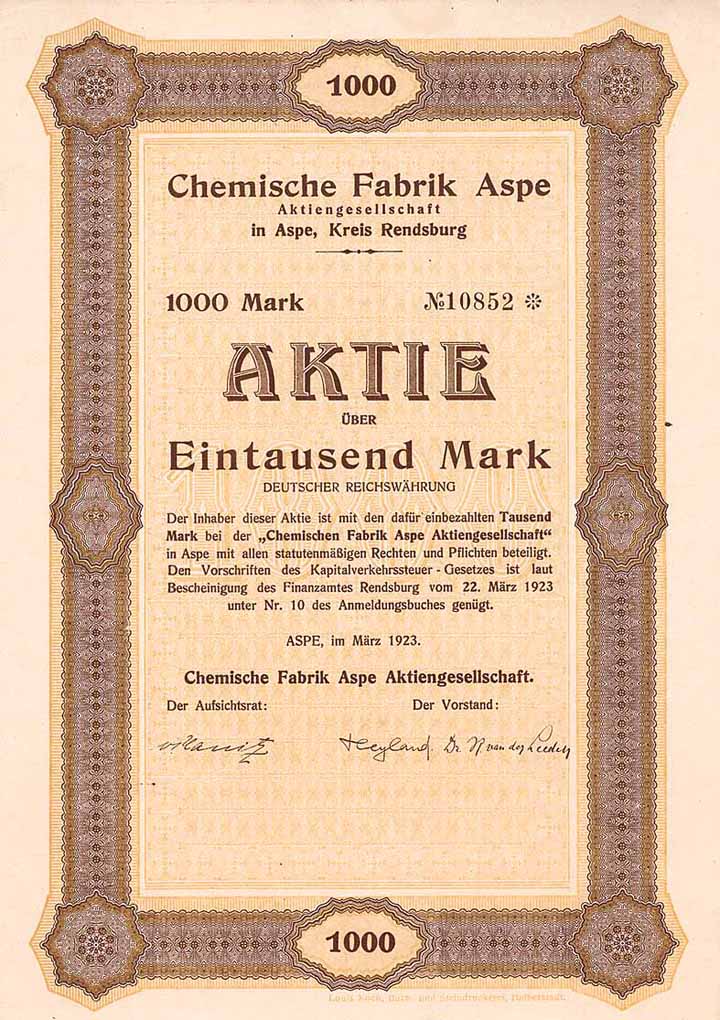Chemische Fabrik Aspe AG