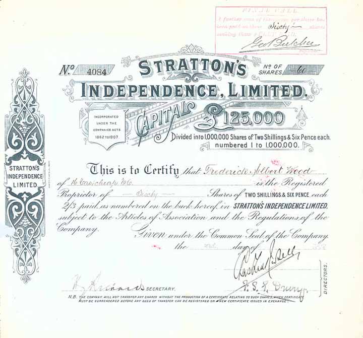 Stratton’s Independence Ltd.