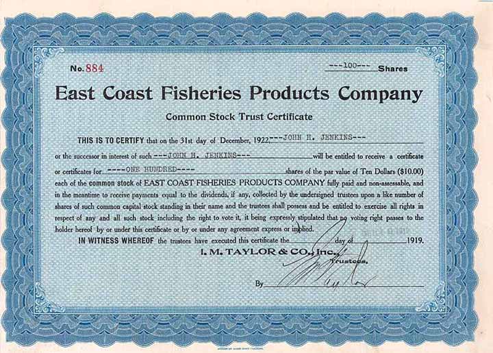 East Coast Fisheries Products Co.