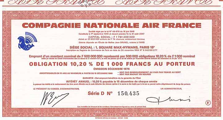 Cie. Nationale Air France