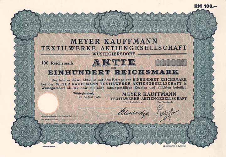 Meyer Kauffmann Textilwerke AG