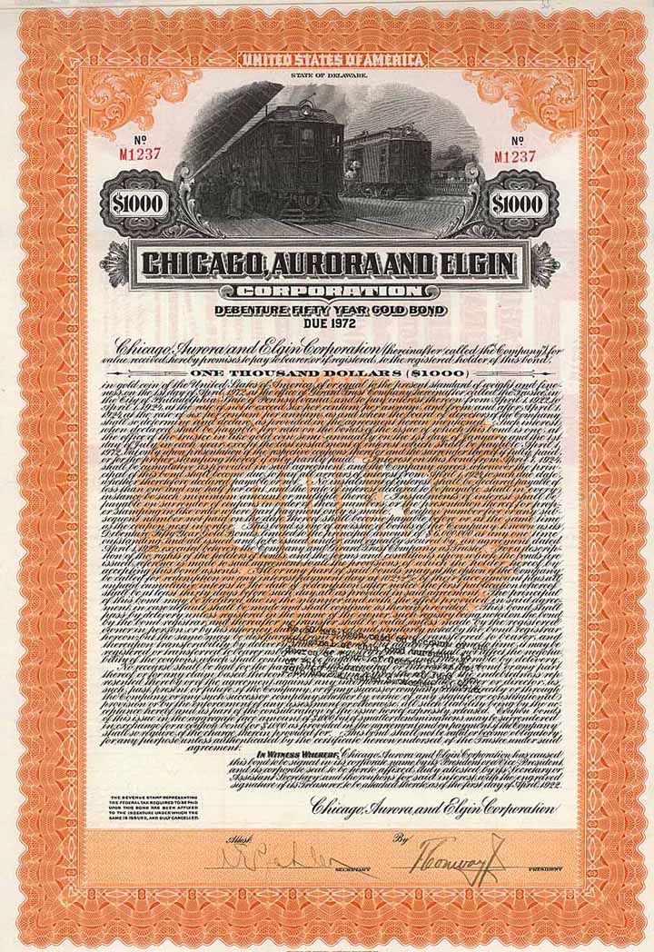Chicago, Aurora & Elgin Corp.