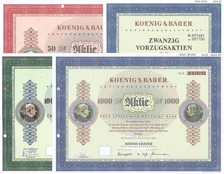 Koenig & Bauer AG (4 Stücke)