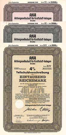 AG für Kraftstoff-Anlagen (10 Stücke 1941-1943)
