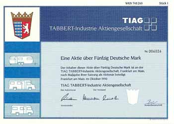 TIAG, Tabbert-Industrie AG
