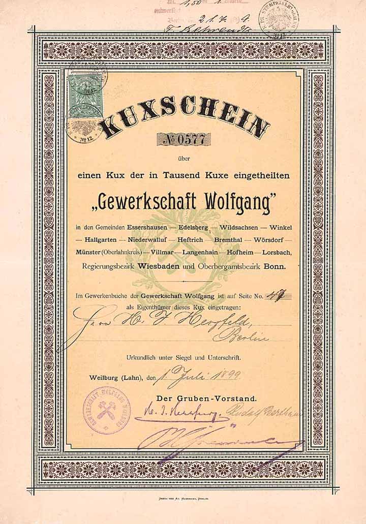 Gewerkschaft Wolfgang