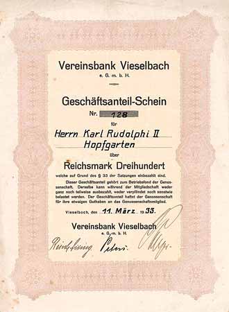 Vereinsbank Vieselbach eGmbH