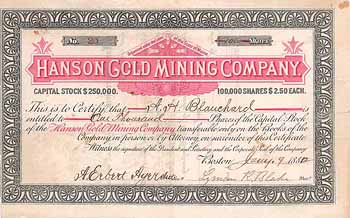 Hanson Gold Mining Co.