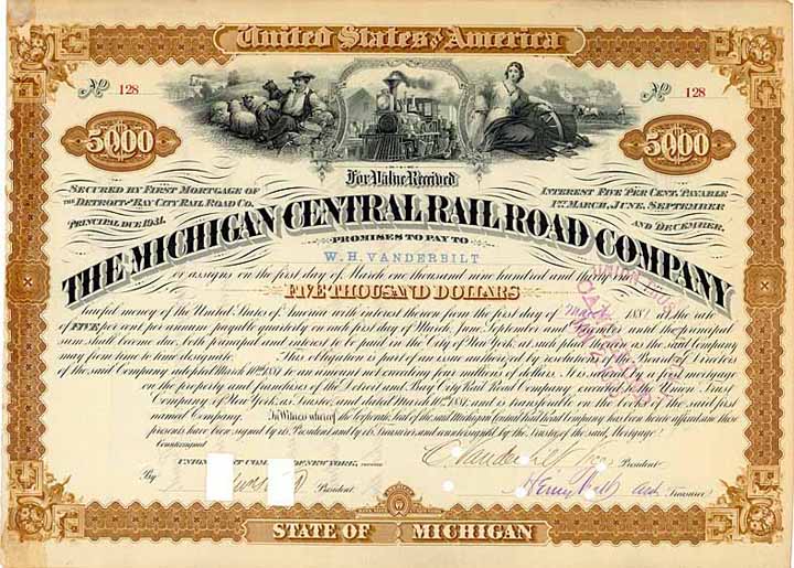 Michigan Central Railroad (OU Cornelius Vanderbilt)