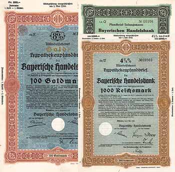 Bayerische Handelsbank (6 Stücke)
