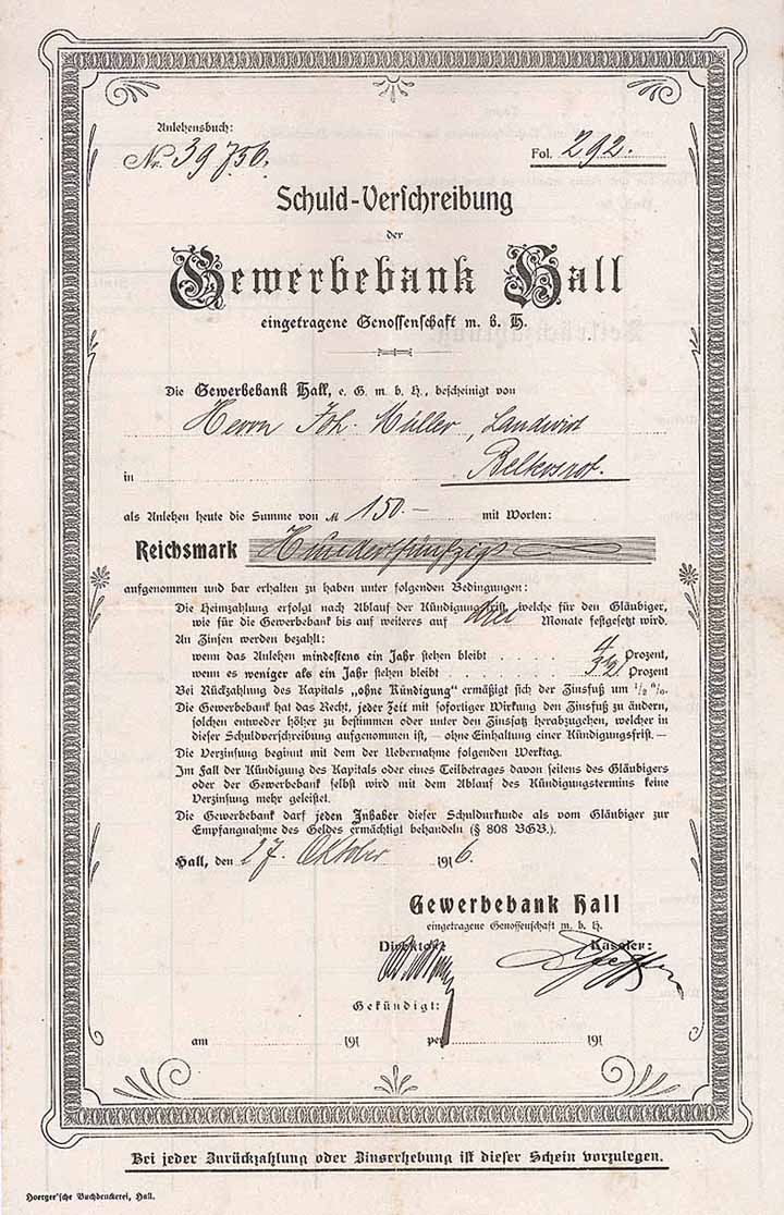 Gewerbebank Hall eGmbH