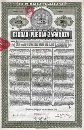 Republica Mexicana, Ciudad de Puebla de Zaragoza