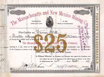 Massachusetts and New Mexico Mining