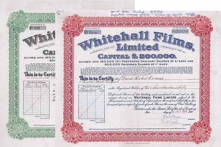 Whitehall Films, Ltd. (2 Stücke)