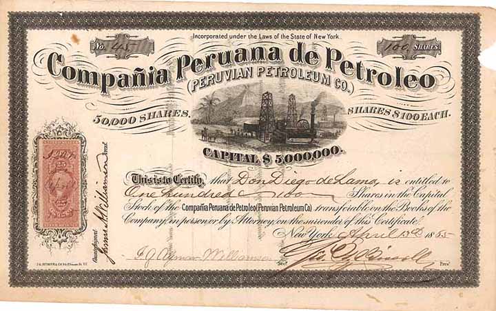 Cia. Peruana de Petroleo (Peruvian Petroleum Co.)