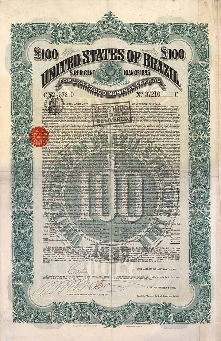 United States of Brazil 5 % Loan of 1895