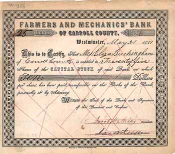 Farmers & Mechanics‘ Bank of Carroll County