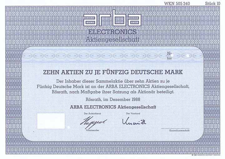 ARBA Electronics AG