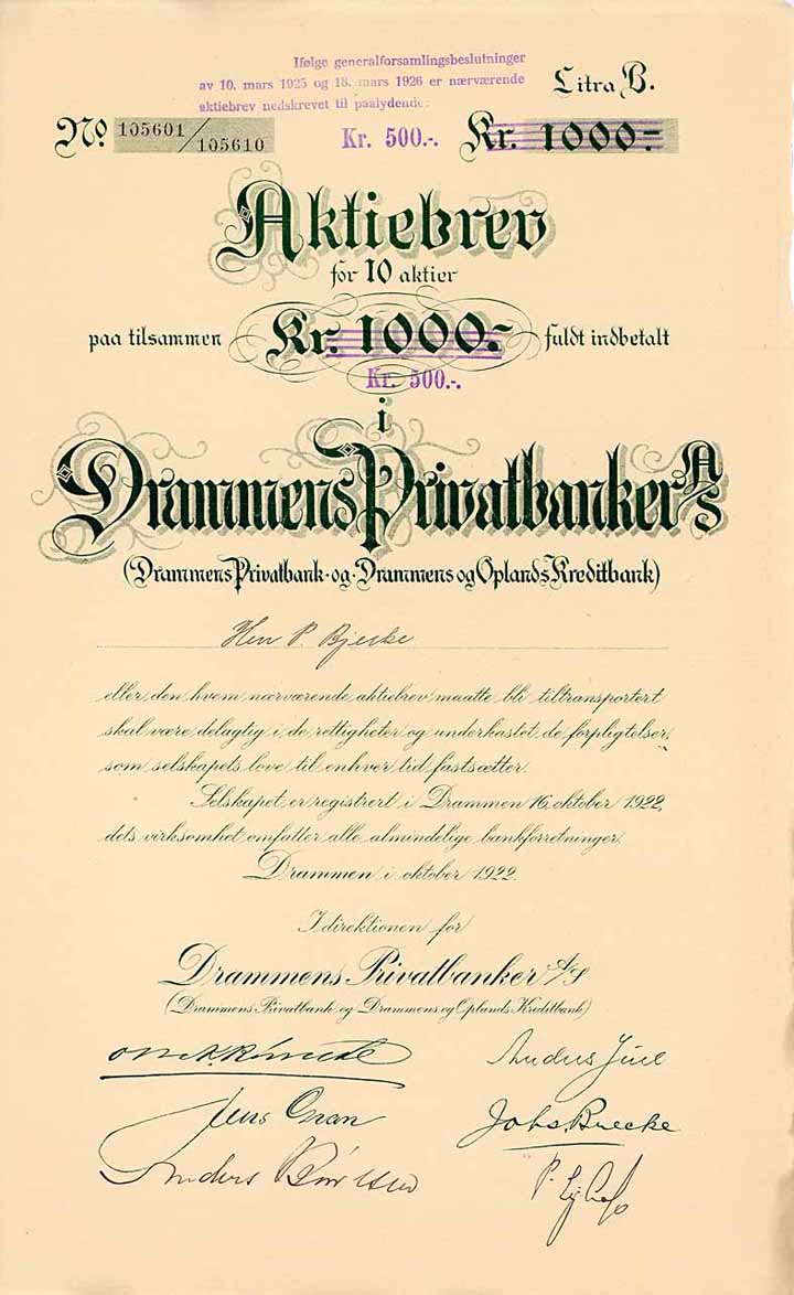 Drammens Privatbanker AS