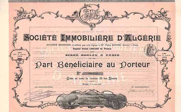 Société Immobilière d’Algerie S.A.