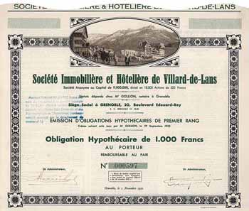 Soc. Immobilière et Hôtelière de Villard-de-Lans S.A.