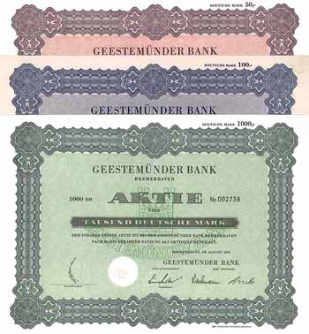 Geestemünder Bank (19 Stücke)