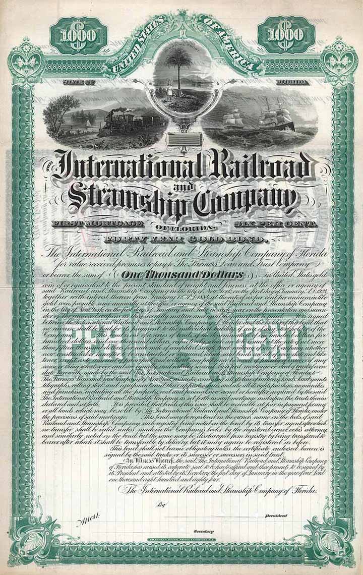 International Railroad and Steamship Co. of Florida