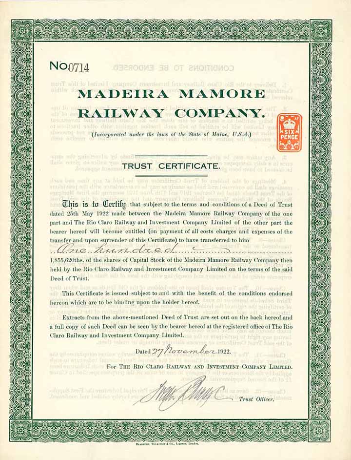 Madeira-Mamoré Railway Co.