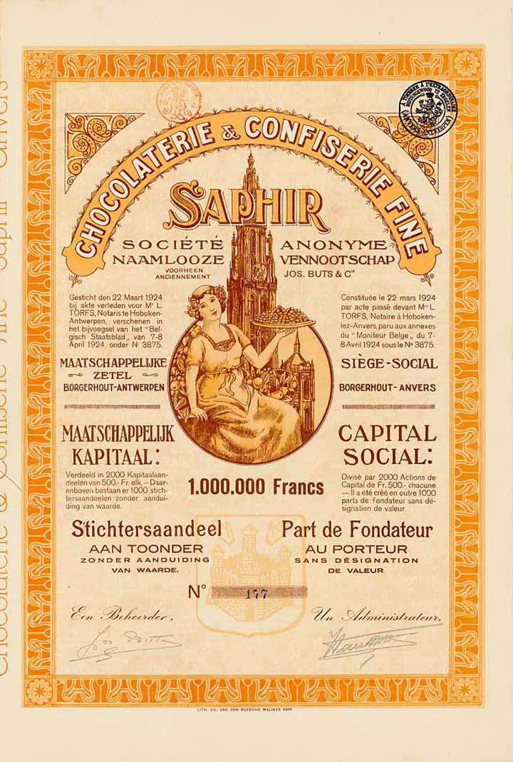 Chocolaterie & Confiserie Fine „Saphir“ S.A.