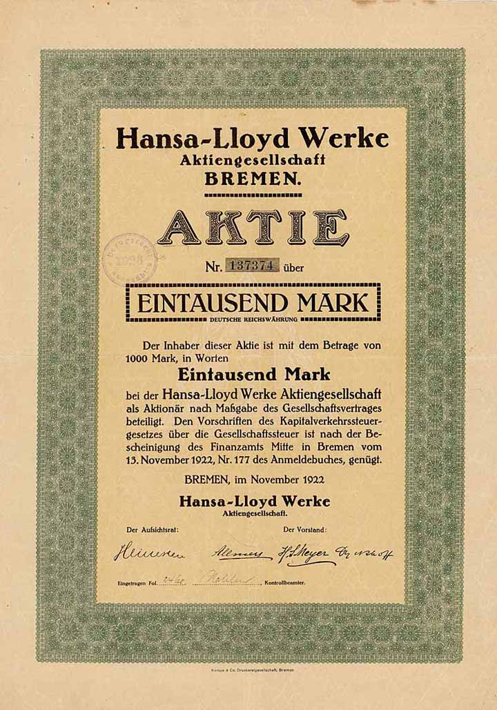 Hansa-Lloyd Werke AG