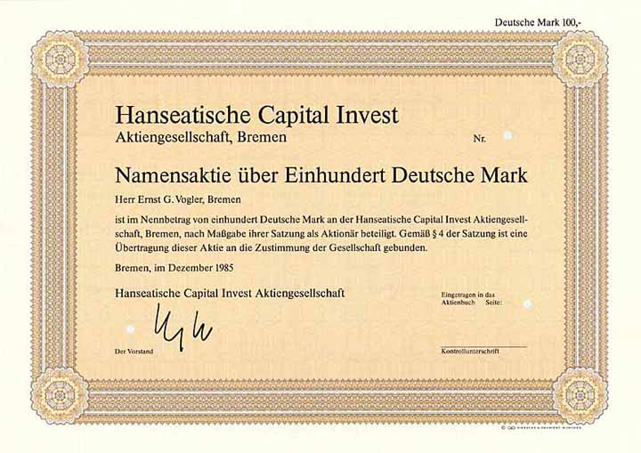 Hanseatische Capital Invest AG