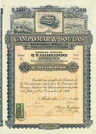 S.A. Campomar & Soulas Industrias Unidas de Hilados y Tejidos de Lana