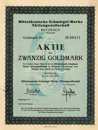 Mitteldeutsche Schmirgel-Werke AG