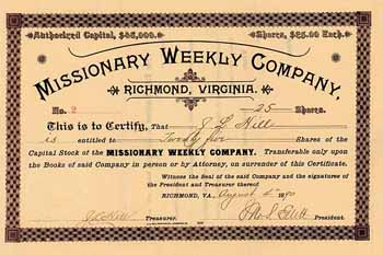 Missionary Weekly Co.