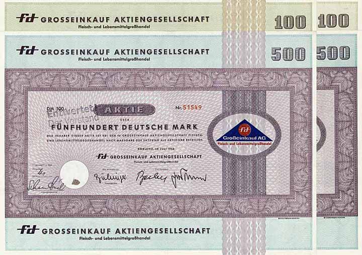 fd Grosseinkauf AG Fleisch- und Lebensmittelgroßhandel (4 Stücke)