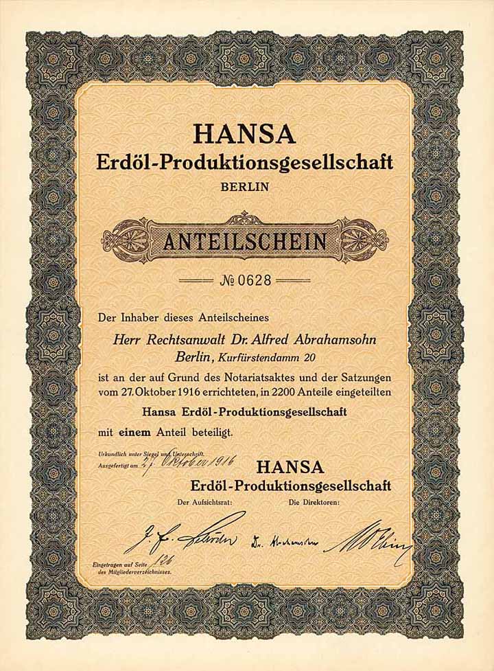 Hansa Erdöl-Produktionsgesellschaft