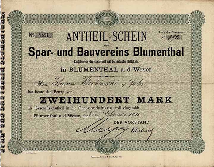 Spar- und Bauverein Blumenthal eGmbH